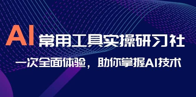AI-常用工具实操研习社，一次全面体验，助你掌握AI技术创业经验分享-网创吧-网创项目资源站-副业项目-创业项目-搞钱项目创业经验分享