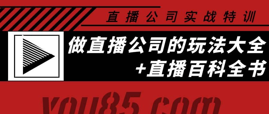 老陈·直播公司实战特训：做直播公司的玩法大全+直播百科全书创业经验分享-网创吧-网创项目资源站-副业项目-创业项目-搞钱项目创业经验分享