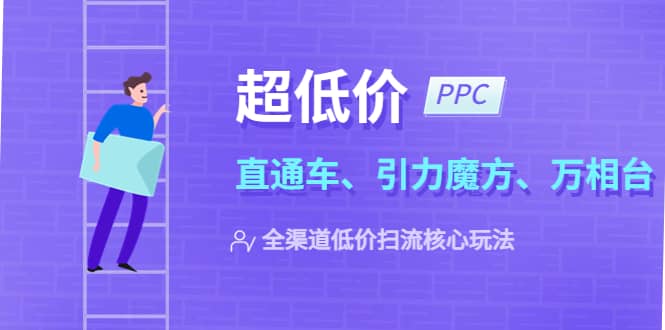 2023超低价·ppc—“直通车、引力魔方、万相台”全渠道·低价扫流核心玩法创业经验分享-网创吧-网创项目资源站-副业项目-创业项目-搞钱项目创业经验分享