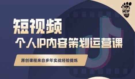 抖音短视频个人ip内容策划实操课，真正做到普通人也能实行落地创业经验分享-网创吧-网创项目资源站-副业项目-创业项目-搞钱项目创业经验分享