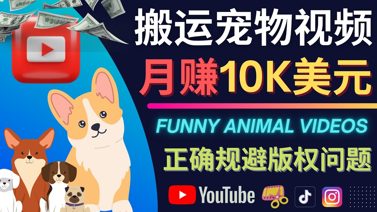 搬运TIKTOK视频到YouTube，并进行二次创作，月赚1万美元以上创业经验分享-网创吧-网创项目资源站-副业项目-创业项目-搞钱项目创业经验分享