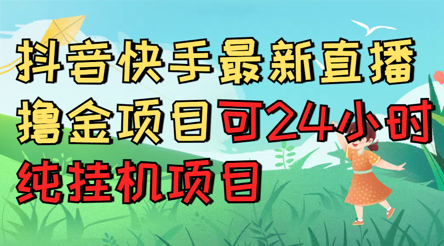 抖音快手最新直播撸金项目可24小时纯挂机项目创业经验分享-网创吧-网创项目资源站-副业项目-创业项目-搞钱项目创业经验分享
