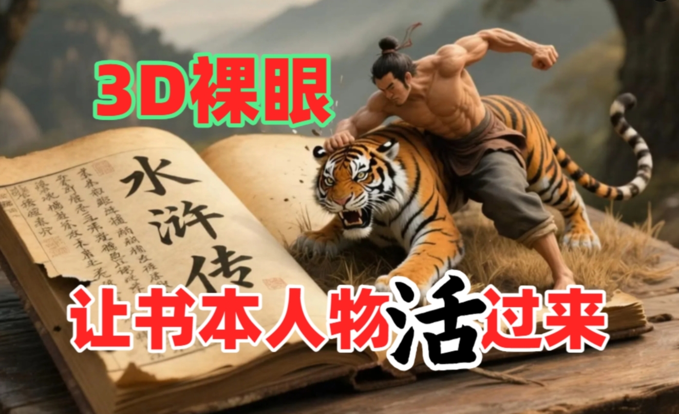 书本人物裸眼3D视频，一条视频收益过千，保姆级教程创业经验分享-网创吧-网创项目资源站-副业项目-创业项目-搞钱项目创业经验分享