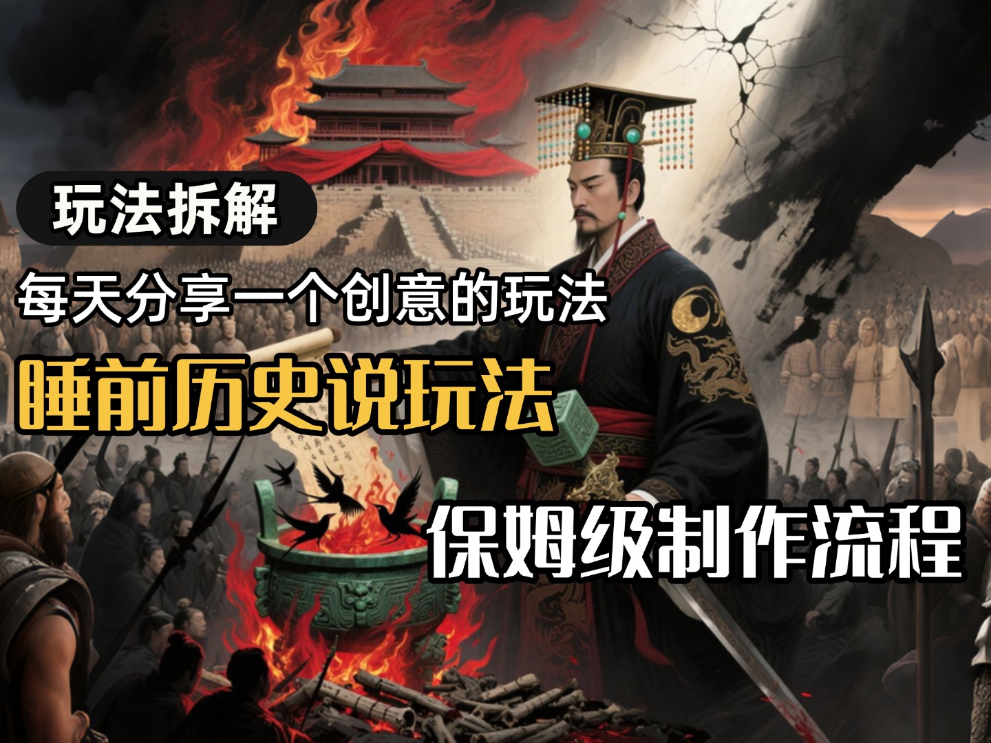 13条作品涨粉24.5万，全流程拆解睡前历史说，保姆级教程创业经验分享-网创吧-网创项目资源站-副业项目-创业项目-搞钱项目创业经验分享